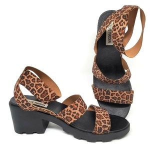 Steve Madden Haidar Platform cheetah print Sandals